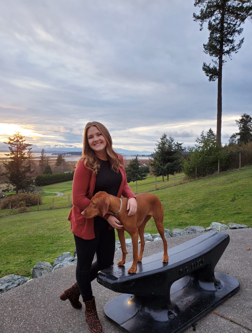 Ciara with Her Dog (Cropped)